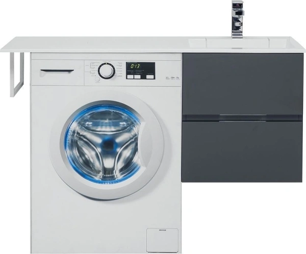 тумба под раковину aquanet алвита 48 серый антрацит, 00243662