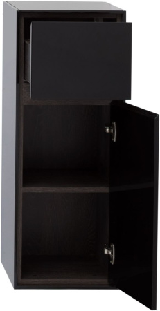 пенал малый aquanet милан 00306376 35 черный глянец