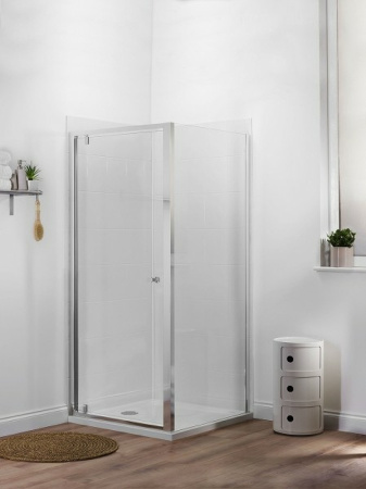 душевая стенка jacob delafon serenity 90 e14f90-ga профиль хром, стекло прозрачное