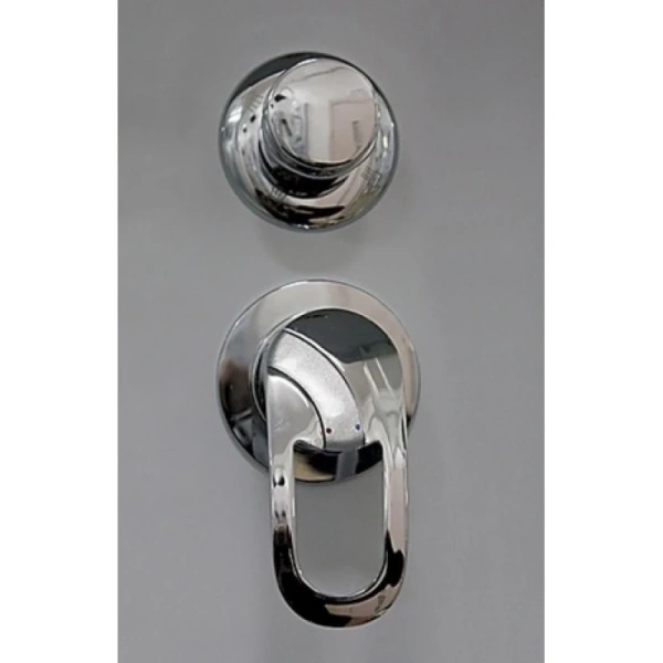 душевая кабина river rein 90x90x26 мт б/к 10000002413 профиль матовый хром задняя стенка белая