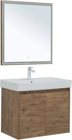 мебель для ванной aquanet nova lite 75 дуб рустикальный (2 дверцы)
