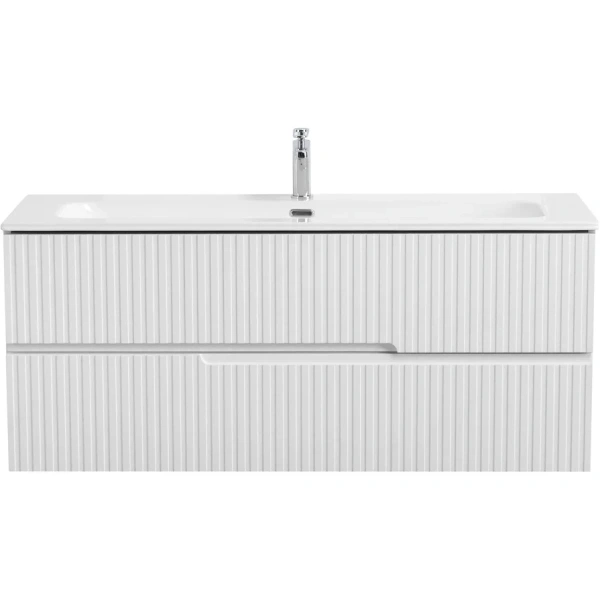 тумба под раковину cezares duet-n 120 duet-n-1200-2c-so-fbs-p подвесная ясень белый софт