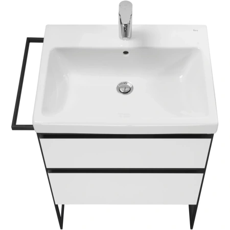 тумба белый глянец 58,5 см roca domi a857458806