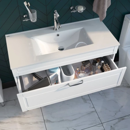 тумба с раковиной iddis oxford 100 oxf10w1i95k белая