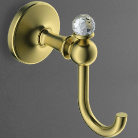 крючок для полотенца art&max antic crystal am-e-2686bsj-do цвет золото