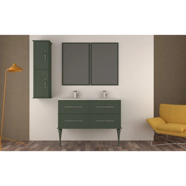 тумба под раковину cezares tiffany 55332 120 см, подвесная, verde opaco