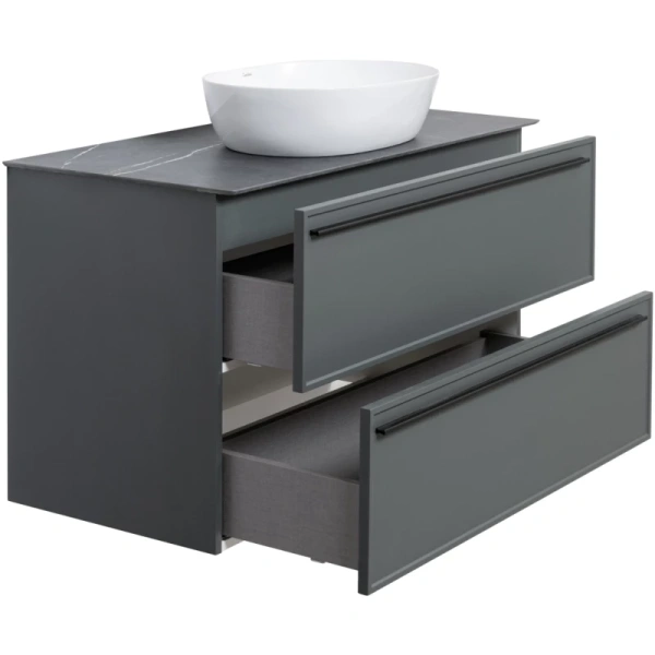 тумба серо-зеленый матовый 97,6 см la fenice elba twin fnc-01-elb-g-100-2