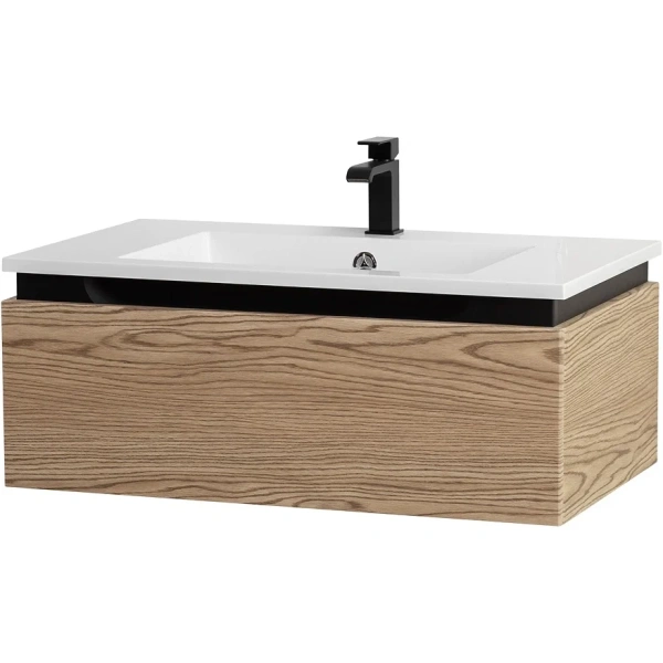 тумба под раковину cezares slider 80 slider-800-1c-so-rt-p подвесная дуб тангент