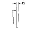 кнопка для инсталляции tece planus urinal 230/12в 9242355 для писсуара цвет белый матовая