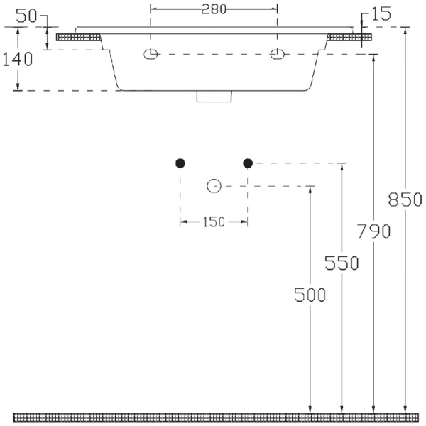 раковина полувстраиваемая allen brau fantasy flat 4.11023.20 62x47, без перелива, белая