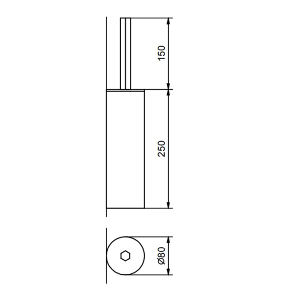Ёршик для унитаза подвесной Fantini Venezia 94 95 7847 Nickel PVD