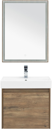 мебель для ванной aquanet nova lite 60 дуб рустикальный (1 ящик)