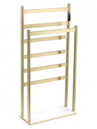 Полотенцесушитель электрический напольный WONZON & WOGHAND ESSEN, брашированное золото (WW-A407-BG)