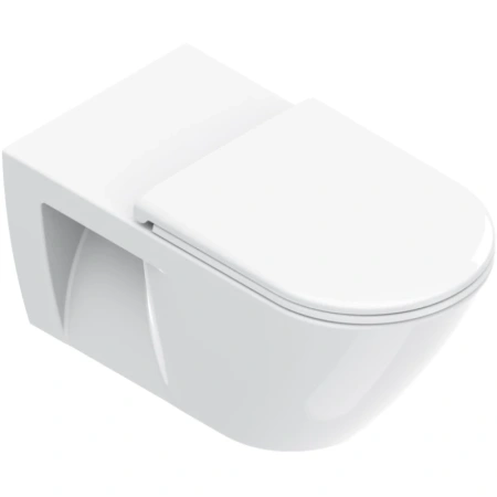 Унитаз подвесной Catalano Comfort 0911700001 безободковый, торнадо, белый глянец