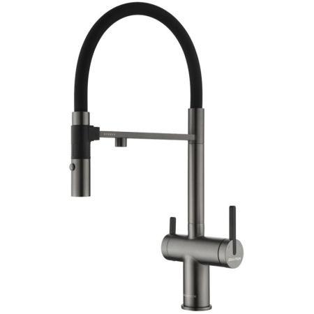 Смеситель для кухни с подключением к фильтру Paulmark Gravity Gr213188-B беретта/ черный