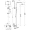 душевая система fima carlo frattini flo' f3805/2cr хром