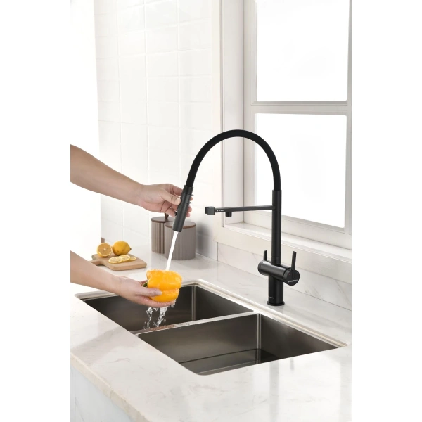 смеситель для кухни с подключением к фильтру paulmark gravity gr213888-an