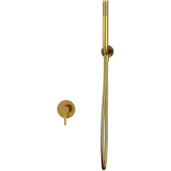 смеситель для душа whitecross y brushed gold yset02glb брашированное золото