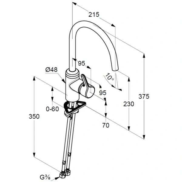 смеситель для кухни kludi bingo star 428033978