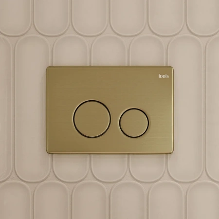 кнопка для инсталляции iddis unisteel uns01ggi77 нержавеющая сталь, золото