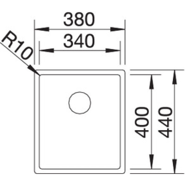 мойка кухонная blanco claron 340-if 521570