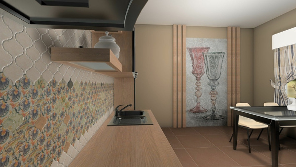 Керамическая плитка Kerama Marazzi Арабески Котто Беж 65002 настенная 26х30 см