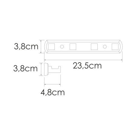 планка на 4 крючка wasserkraft rhin k-8774 цвет никель