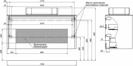 тумба под раковину allen brau fantasy 120 1.11006.wm подвесная белая матовая