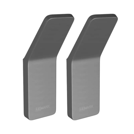 Крючок Lemark Smooth line 9716003, графит, 2 шт