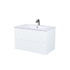 Тумба с раковиной подвесная 80 см IDDIS Bild BIL80W0i95K, белый