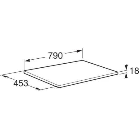 столешница roca ona a857618513 79 см, зеленый матовый