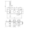 смеситель для душа fima carlo frattini spillo up f3049nx2cr