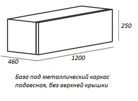 консоль под раковину cezares cadro 120 cadro-120/46/58-2c-so-met-st черная матовая