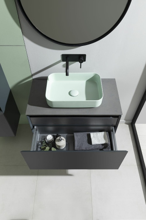 тумба под раковину allen brau infinity 100 1.21004.am подвесная антрацит матовый