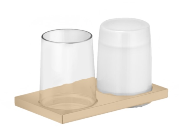 Держатель с Дозатор для мылаом и стаканом Keuco Edition 11 11153 039000 бронза