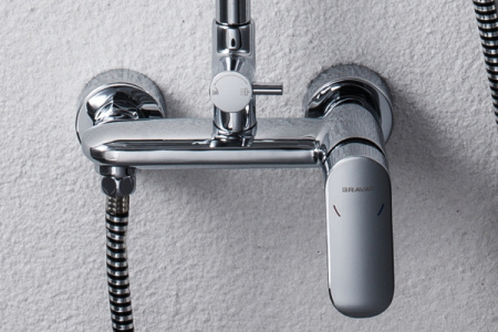 душевая стойка bravat opal f9125183cp-a1-rus
