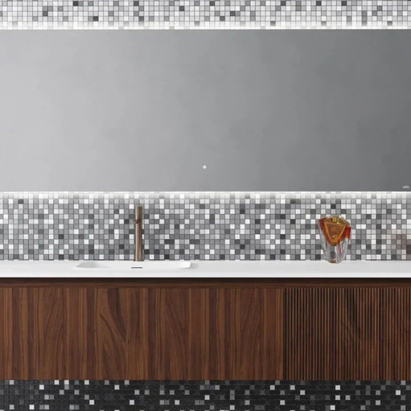 зеркало для ванны salini ombra 140х70х2.5см.27m021470bh, с led подсветкой,