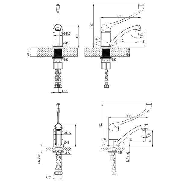 смеситель для раковины lemark project lm4637c