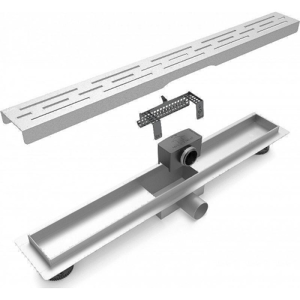 душевой лоток esbano meta 80 m-rain-80mc estrmetrain80mc с решеткой хром матовый