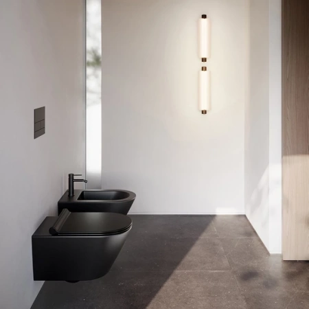 унитаз подвесной catalano zero 0111550022 безободковый, торнадо, черный матовый