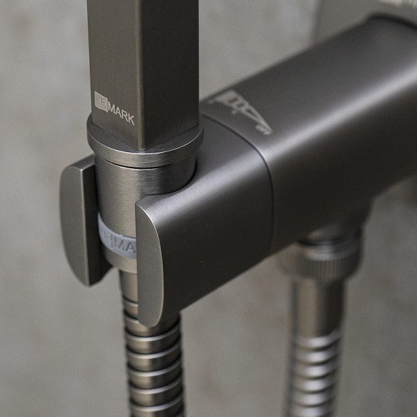 гигиенический душ со смесителем lemark solo lm7172gm графит