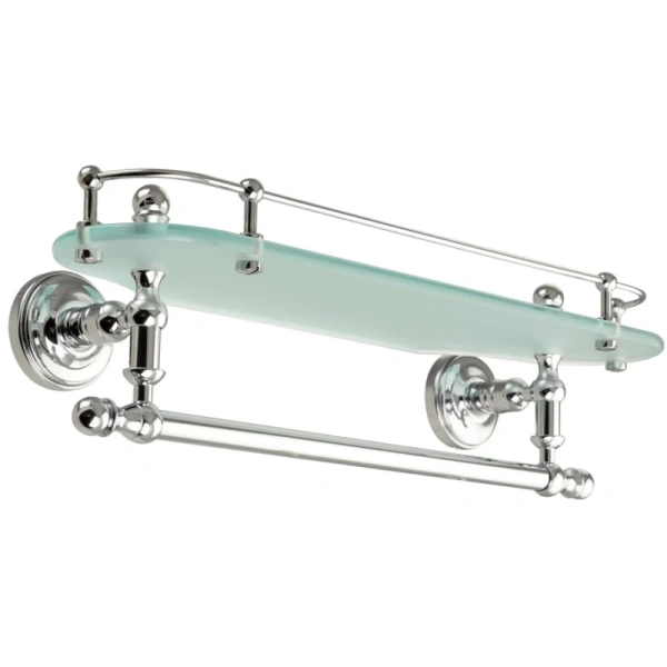 Стеклянная полка Migliore Mirella 17248 цвет хром