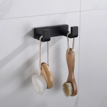 двойной крючок abber westen aa1750b черный матовый