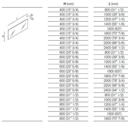 Agape Nudo Зеркало настенное 120x80x2.6 см