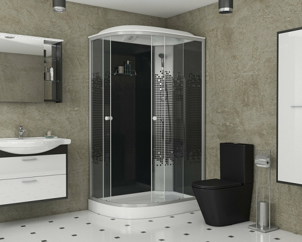 душевая кабина niagara eco 120x80 r ng-4512-14r без гидромассажа