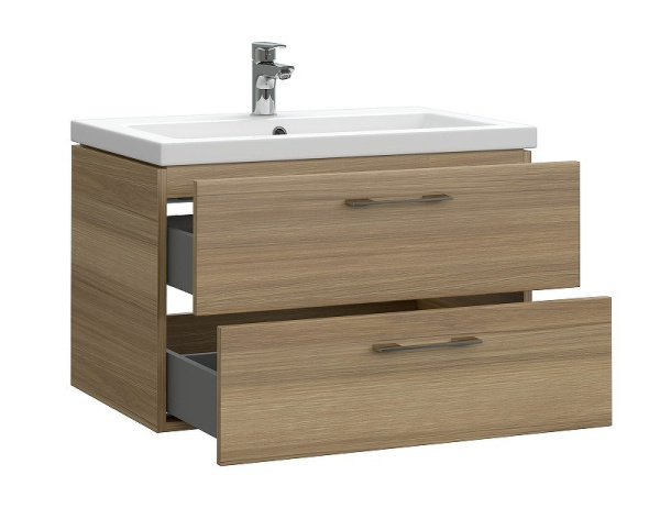 тумба под раковину cersanit lara 70 63415 подвесная орех