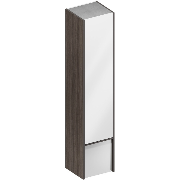 шкаф пенал kerama marazzi modula 35 mo.165\ar подвесной белый глянцевый дерево