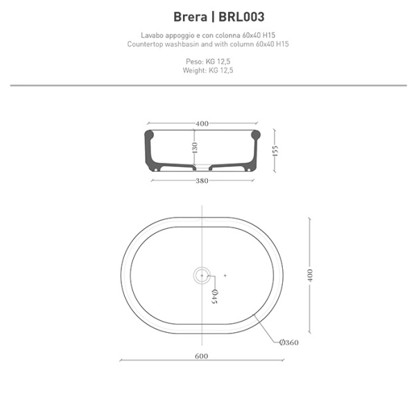 artceram brera раковина 60х40х15см., накладная, без отв., цвет: белый глянцевый artceram brera раковина 60х40х15см., накладная, без отв., цвет: белый глянцевый