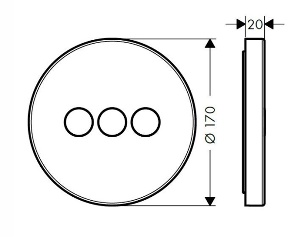 модуль с тремя запорными клапанами axor showerselect 36727000