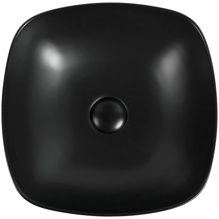 раковина накладная 40 см aquanet trend-1-mb 00273684, черный матовый
